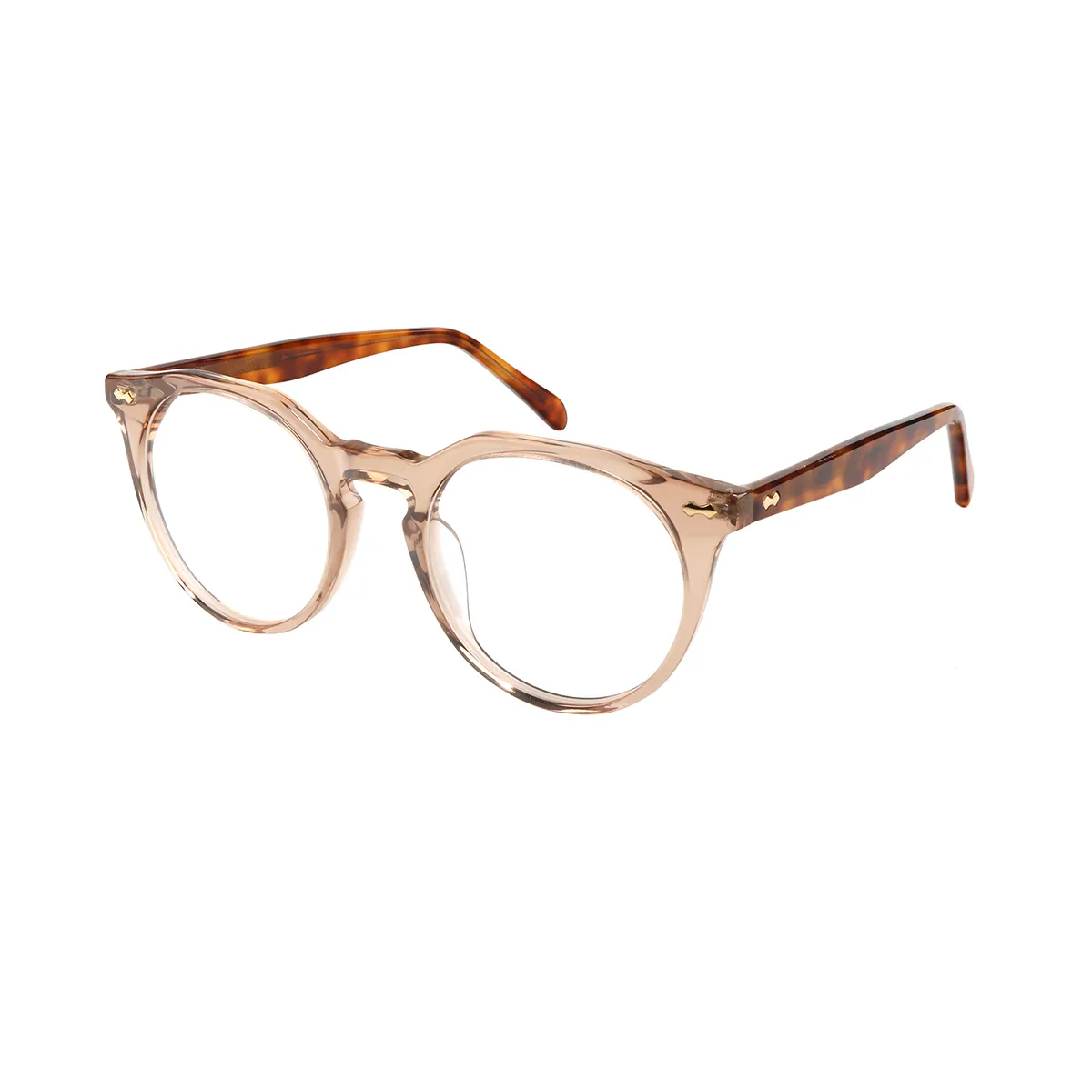 Darcy - Round Brown Glasses for Women